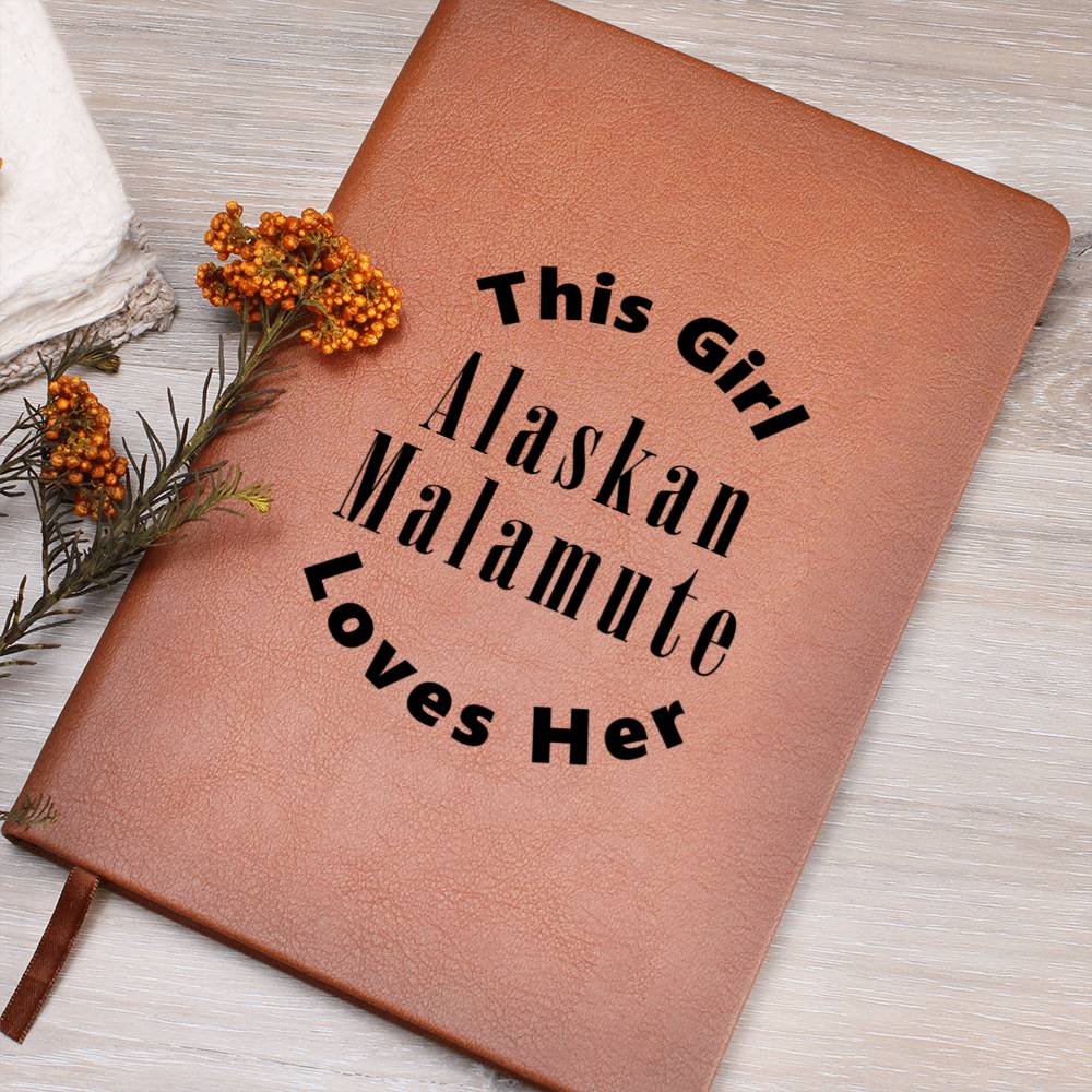 Alaskan Malamute v2 - Vegan Leather Journal