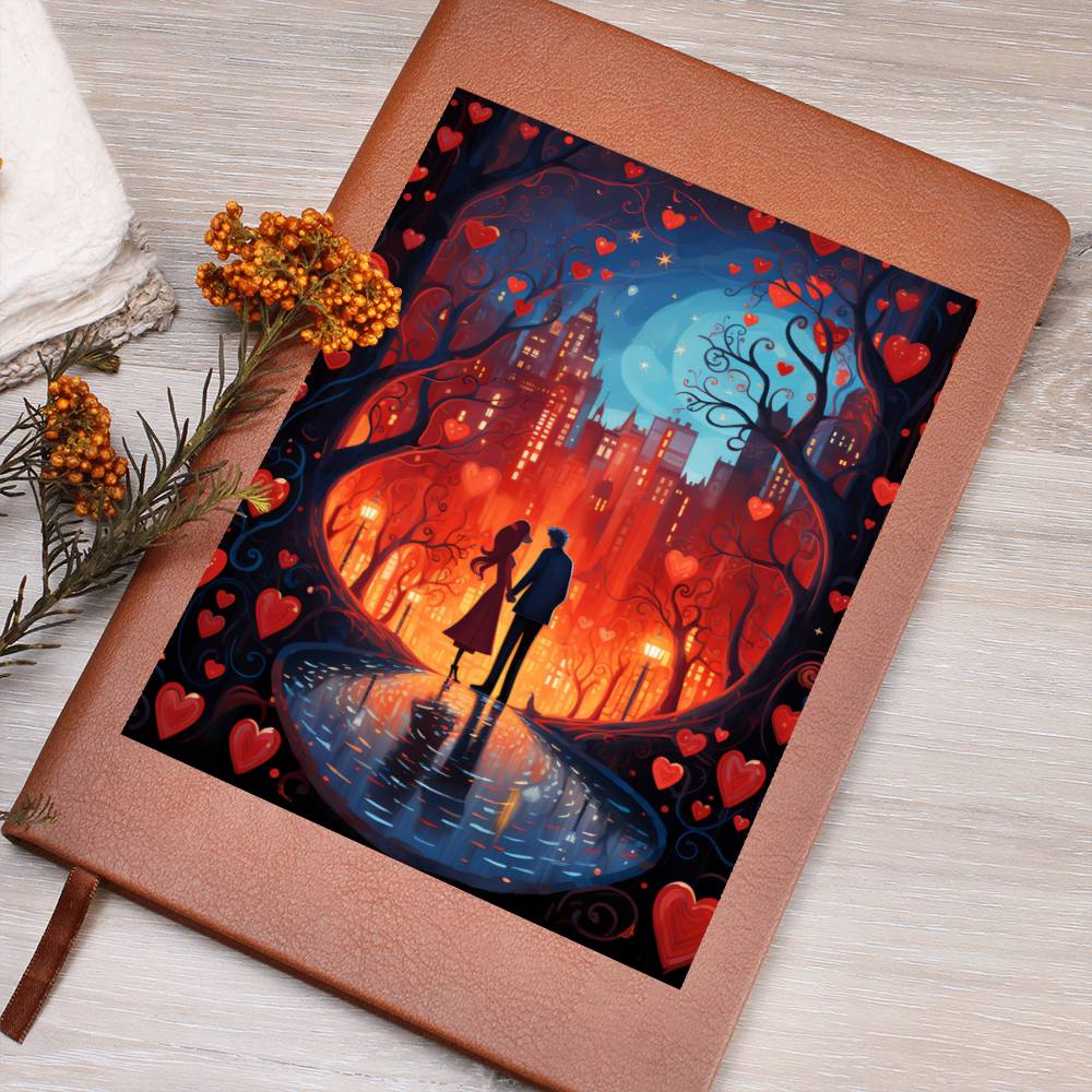 Valentine's Day Art 463 - Vegan Leather Journal
