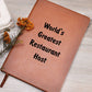 World's Greatest Restaurant Host v1 - Vegan Leather Journal