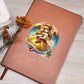 Cute Christmas Angel 009 - Vegan Leather Journal
