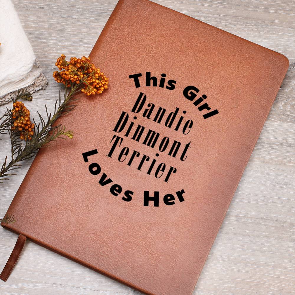 Dandie Dinmont Terrier v2 - Vegan Leather Journal