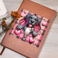 Valentine's Day Dog And Zipper 001 - Vegan Leather Journal