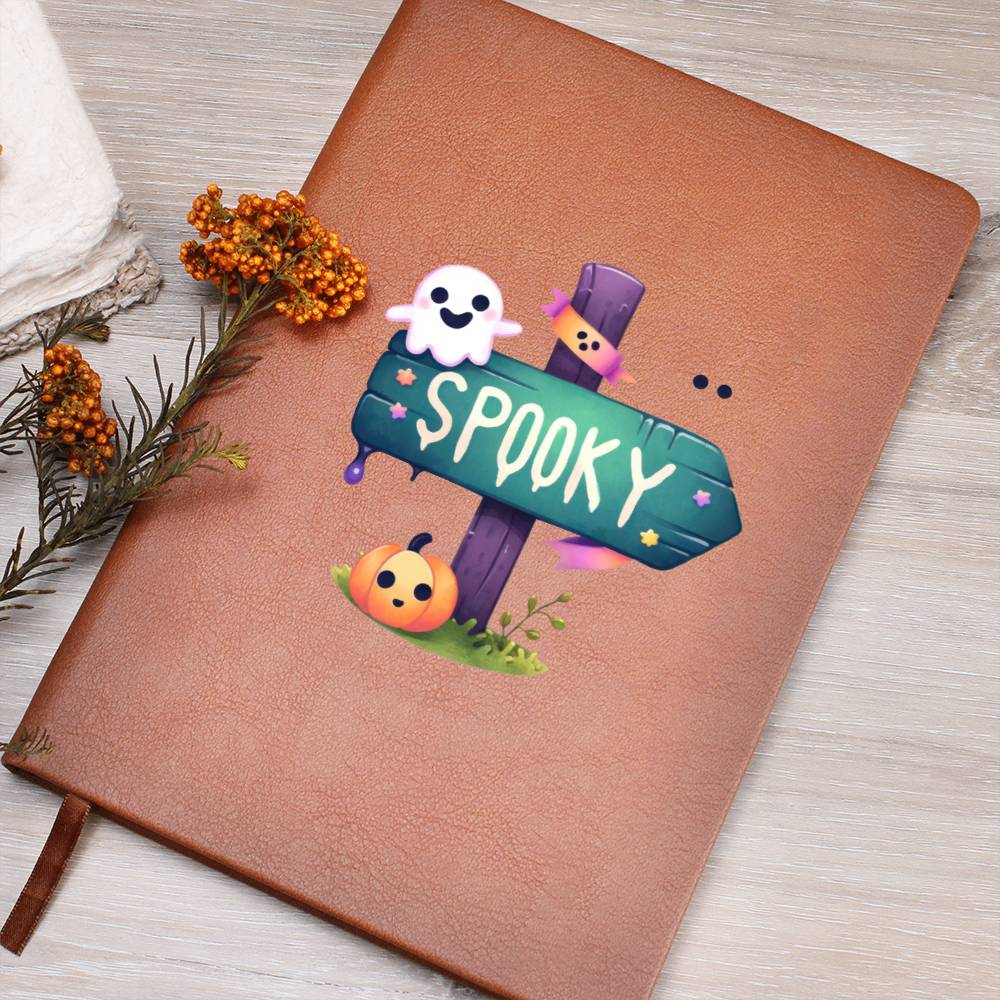 Cute Halloween Sticker 033 - Vegan Leather Journal