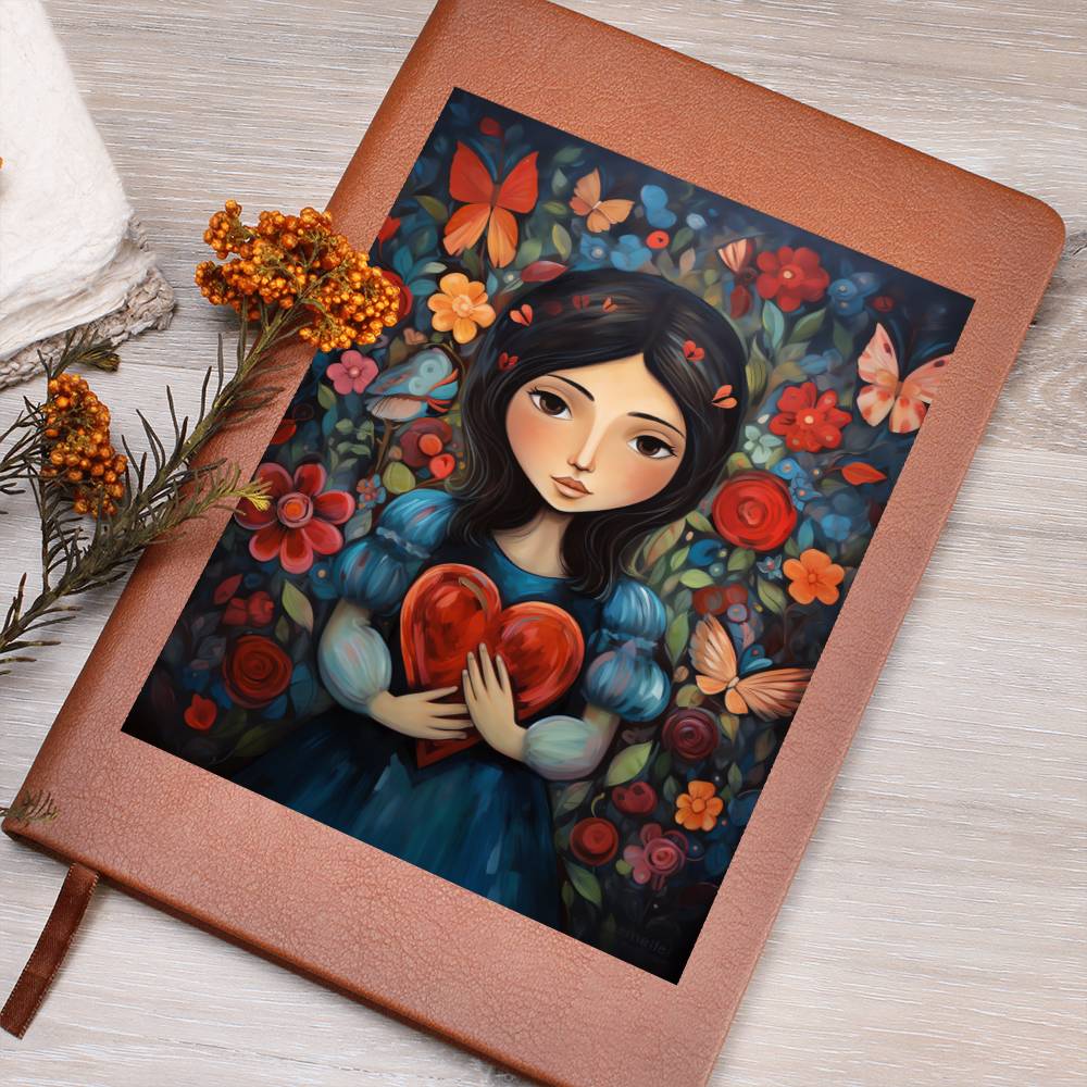 Valentine's Day Art 335 - Vegan Leather Journal