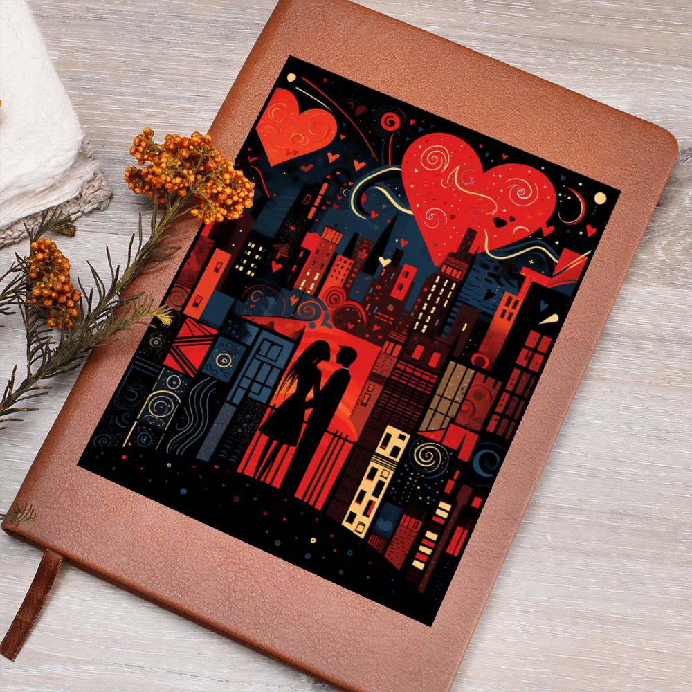 Valentine's Day Art 394 - Vegan Leather Journal