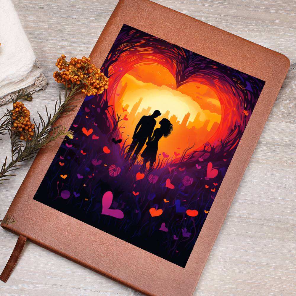 Valentine's Day Art 099 - Vegan Leather Journal