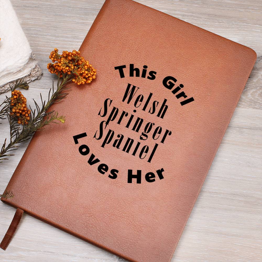 Welsh Springer Spaniel v2 - Vegan Leather Journal