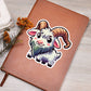 Cute Goat sticker 60 - Vegan Leather Journal