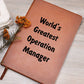World's Greatest Operation Manager v1 - Vegan Leather Journal