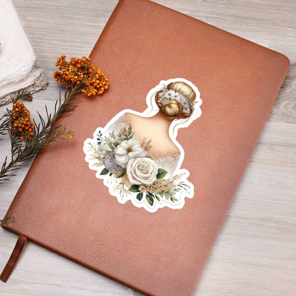 Luxury Wedding Decor Sticker 024 - Vegan Leather Journal