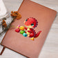 Colorful Baby Dinosaur 113 - Vegan Leather Journal