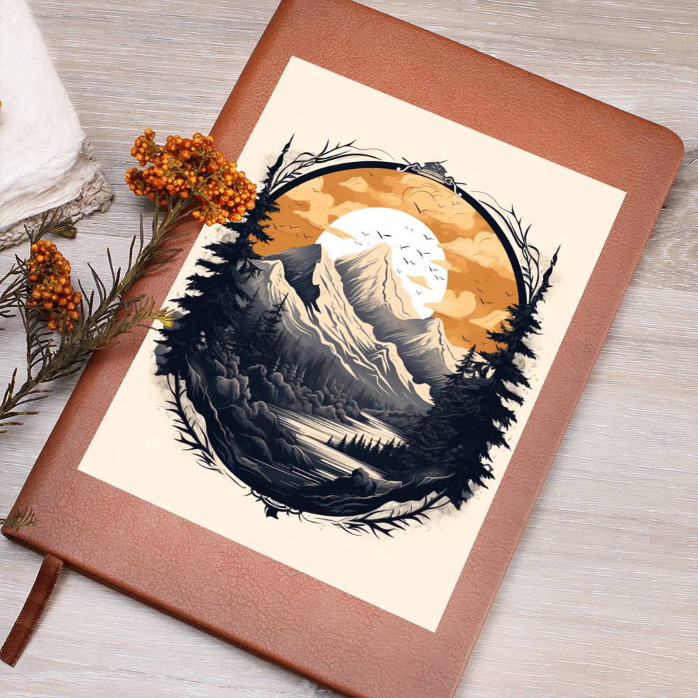 Minimalist BOHO Art 114 - Vegan Leather Journal