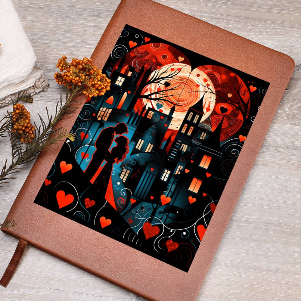 Valentine's Day Art 444 - Vegan Leather Journal