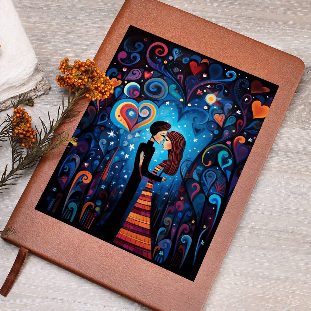 Valentine's Day Art 190 - Vegan Leather Journal