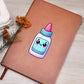 Cute Back to School Sticker 101 - Vegan Leather Journal