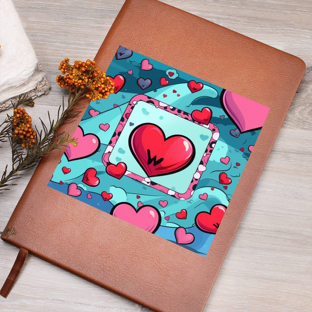 Valentine's Day Pop Art 15 - Vegan Leather Journal
