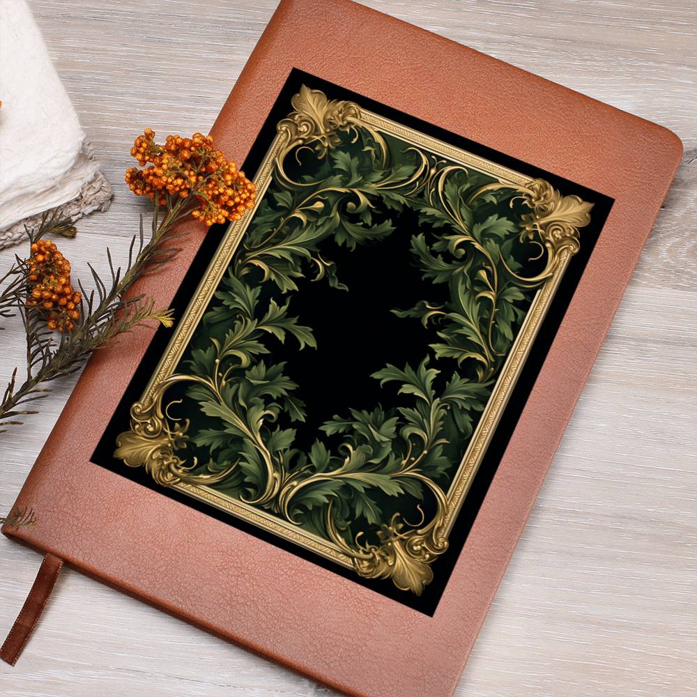 Ornate Gold Cover 117 - Vegan Leather Journal
