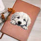 Great Pyrenees Peeking - Vegan Leather Journal