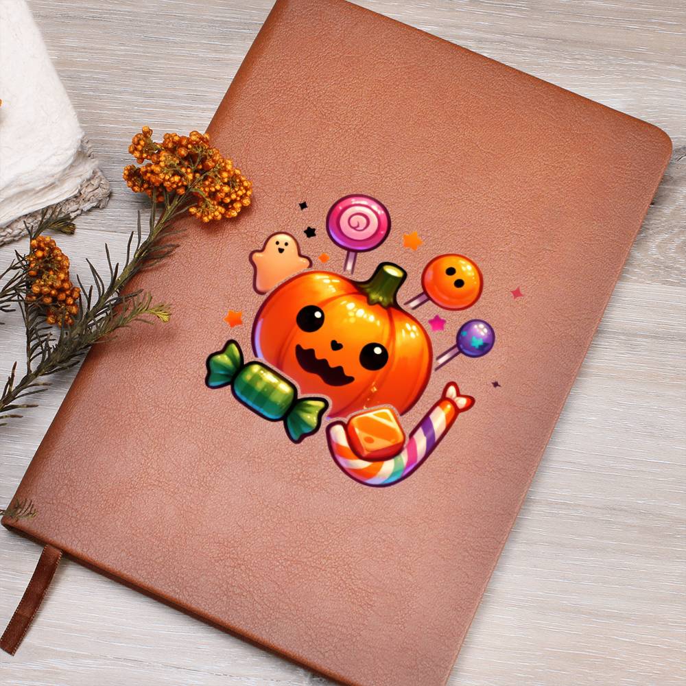 Cute Halloween Sticker 028 - Vegan Leather Journal