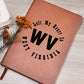 Heart In West Virginia v01 - Vegan Leather Journal