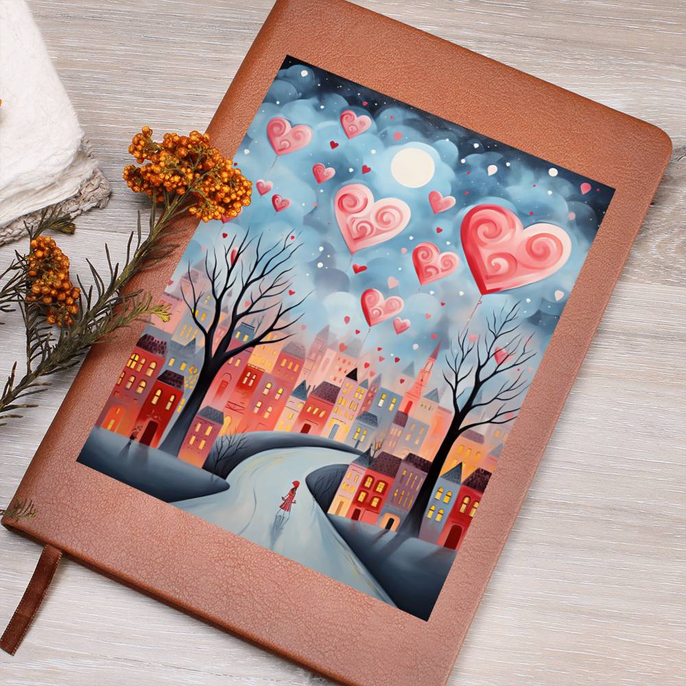 Valentine's Day Art 213 - Vegan Leather Journal