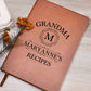 Grandma Maryanne's Recipes - Vegan Leather Journal