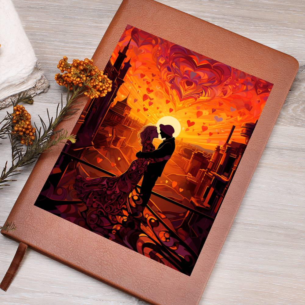 Valentine's Day Art 449 - Vegan Leather Journal
