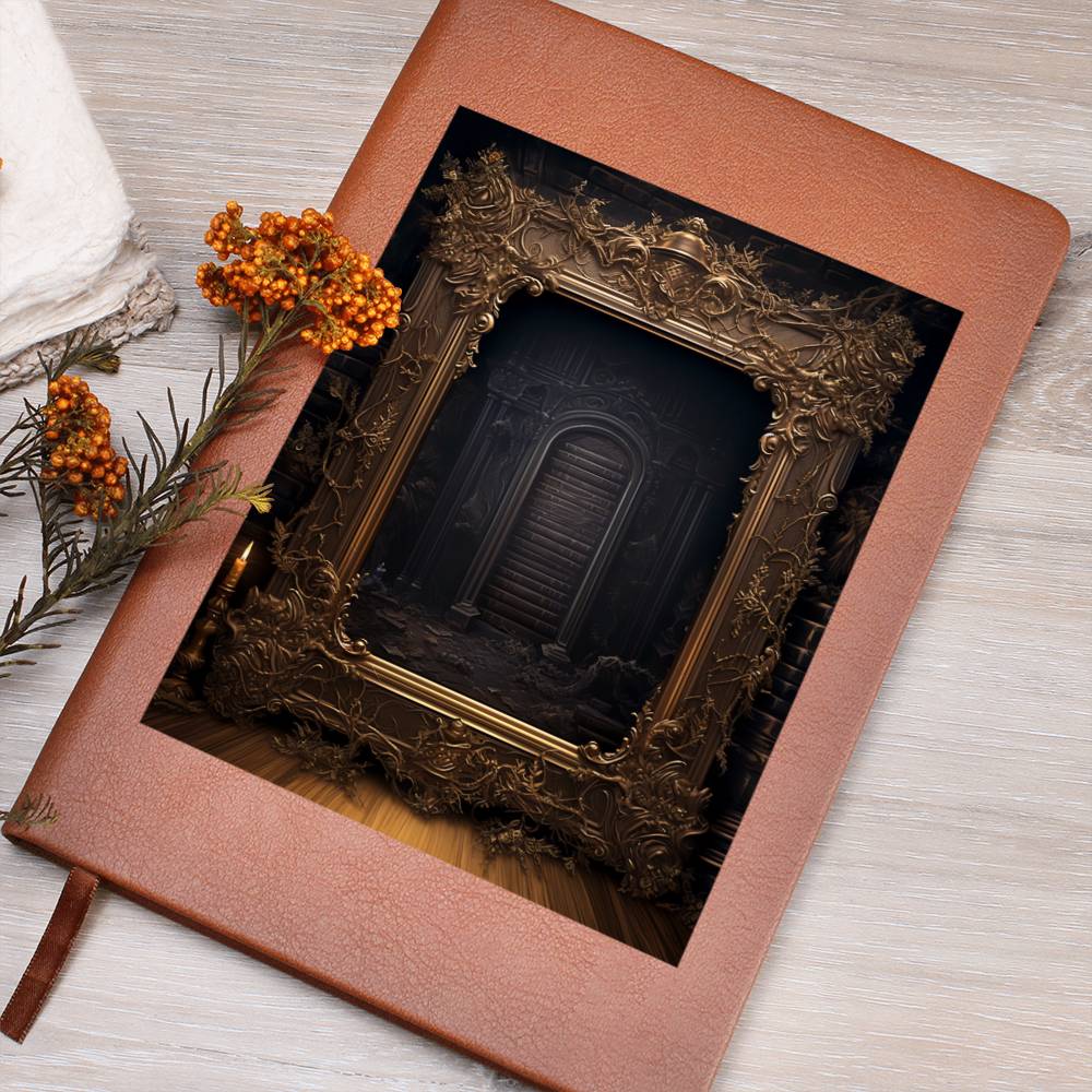 Ornate Gold Cover 103 - Vegan Leather Journal