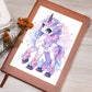 Cute Unicorn 044 - Vegan Leather Journal