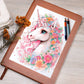 Cute Unicorn 099 - Vegan Leather Journal