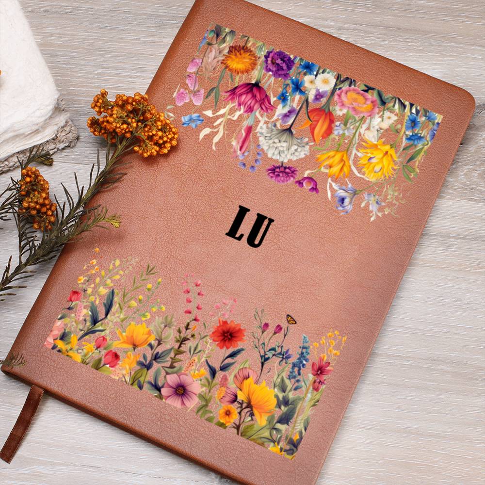 Lu (Botanical Blooms) - Vegan Leather Journal