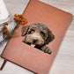 Spanish Water Dog Peeking - Vegan Leather Journal