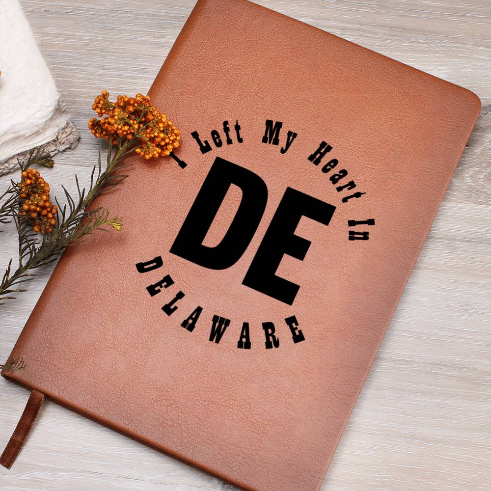 Heart In Delaware v01 - Vegan Leather Journal
