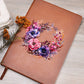 Floral Flower Wreath 028 - Vegan Leather Journal