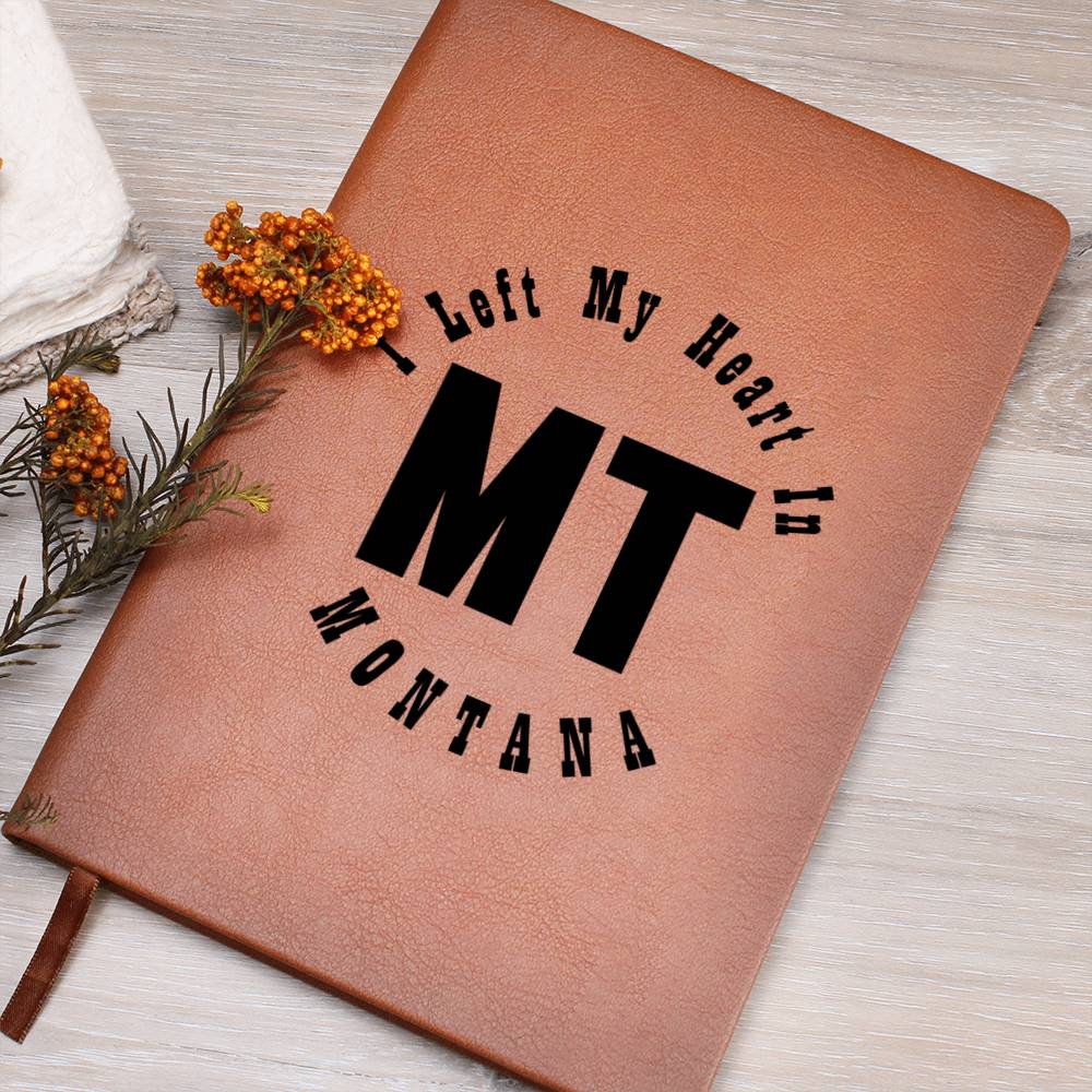Heart In Montana v01 - Vegan Leather Journal