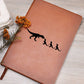 Mama Dinosaur With 3 Hatchlings - Vegan Leather Journal