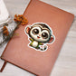 Cute Vervet monkey sticker 208 - Vegan Leather Journal