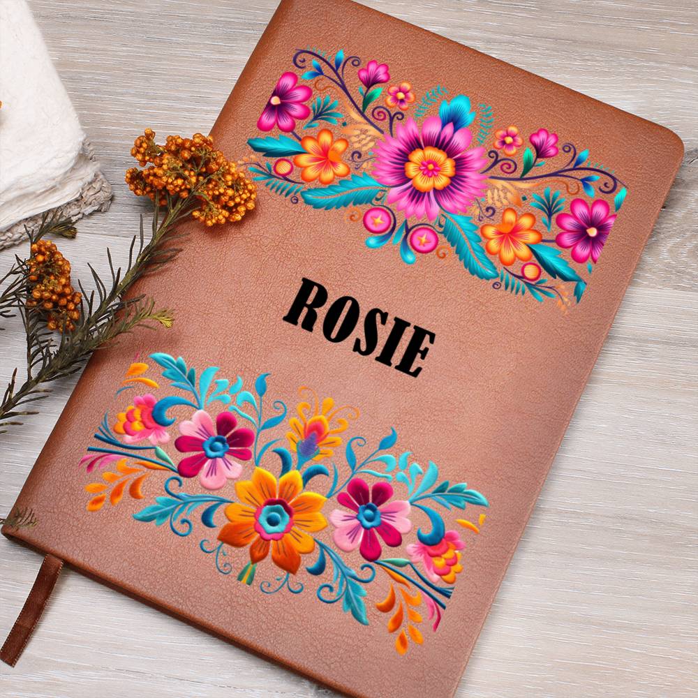 Rosie (Mexican Flowers 1) - Vegan Leather Journal