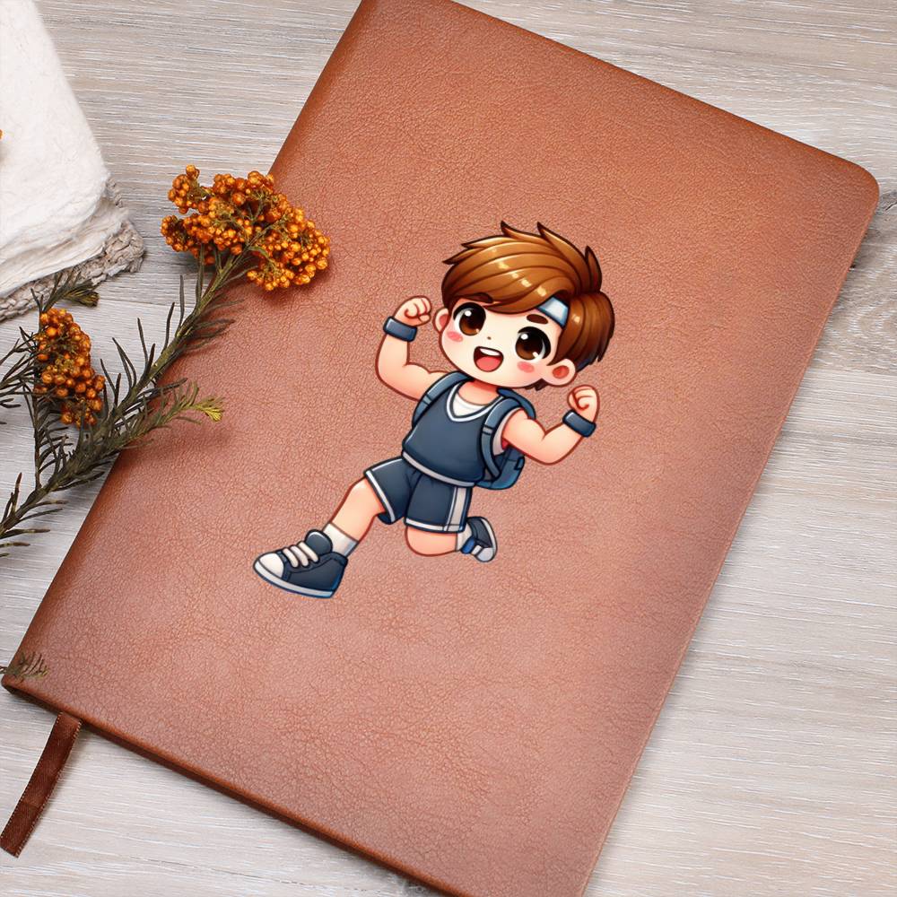 Cute Back to School Sticker 077 - Vegan Leather Journal