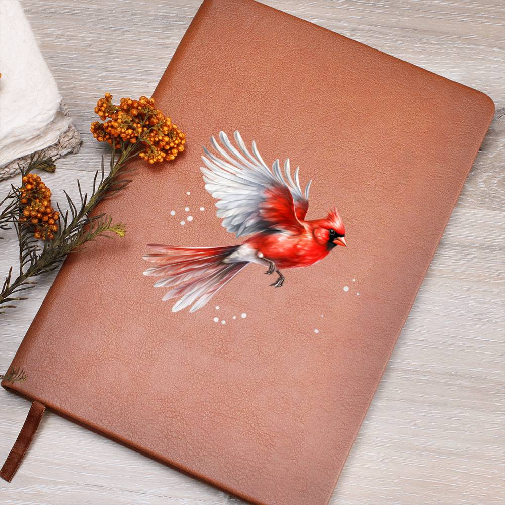 Christmas Cardinal 005 - Vegan Leather Journal