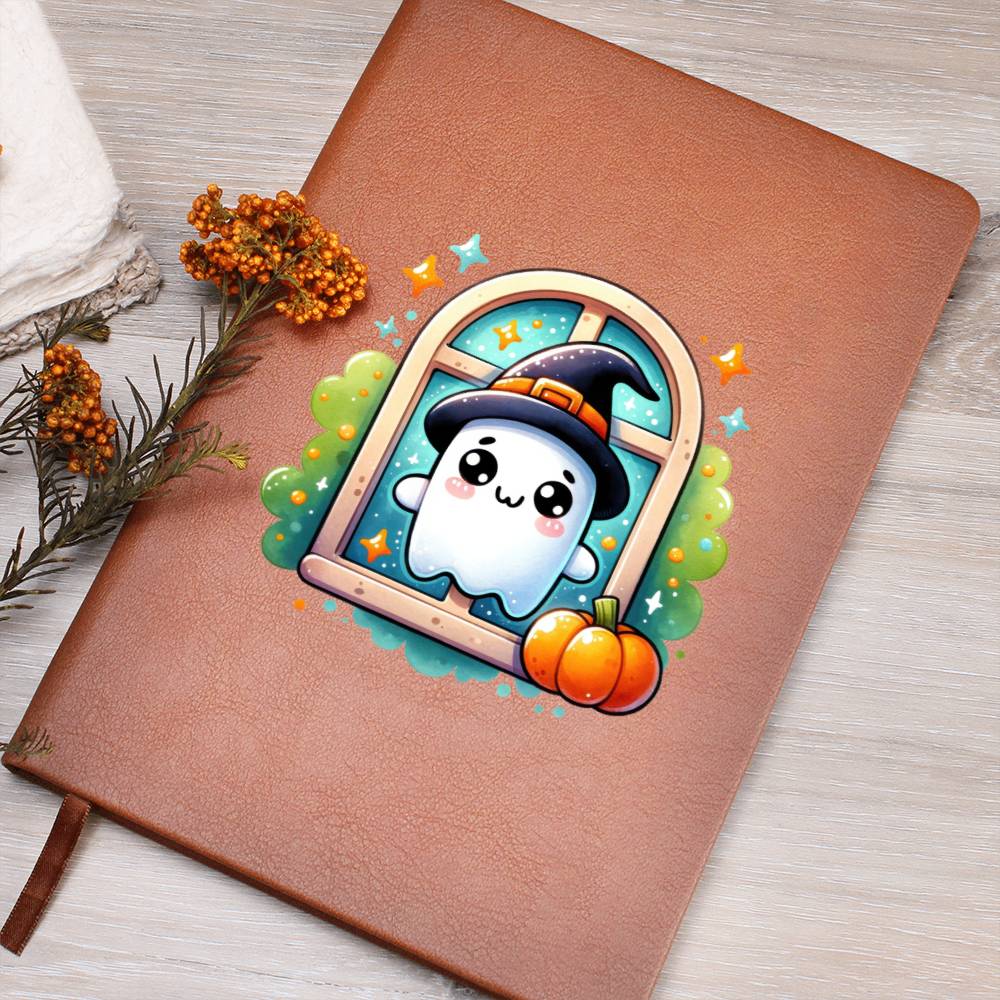 Cute Halloween Sticker 087 - Vegan Leather Journal