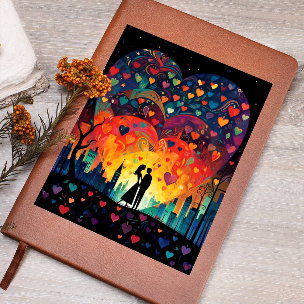 Valentine's Day Art 159 - Vegan Leather Journal