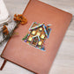 Christmas Gingerbread House 021 - Vegan Leather Journal