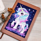 Cute Unicorn 063 - Vegan Leather Journal