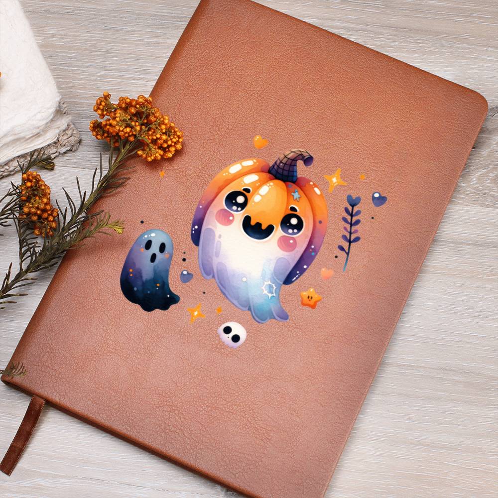 Cute Halloween Sticker 024 - Vegan Leather Journal