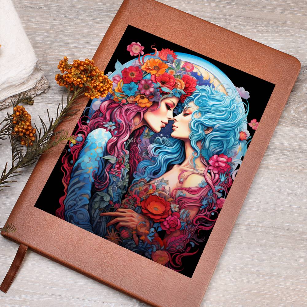 Valentine's Day Art 163 - Vegan Leather Journal