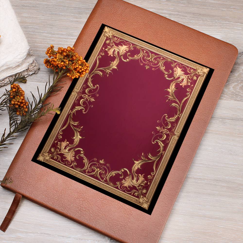 Ornate Gold Cover 085 - Vegan Leather Journal