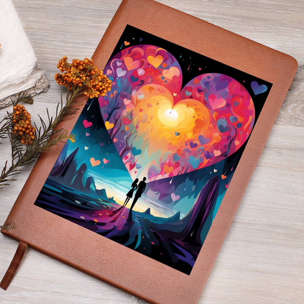 Valentine's Day Art 150 - Vegan Leather Journal