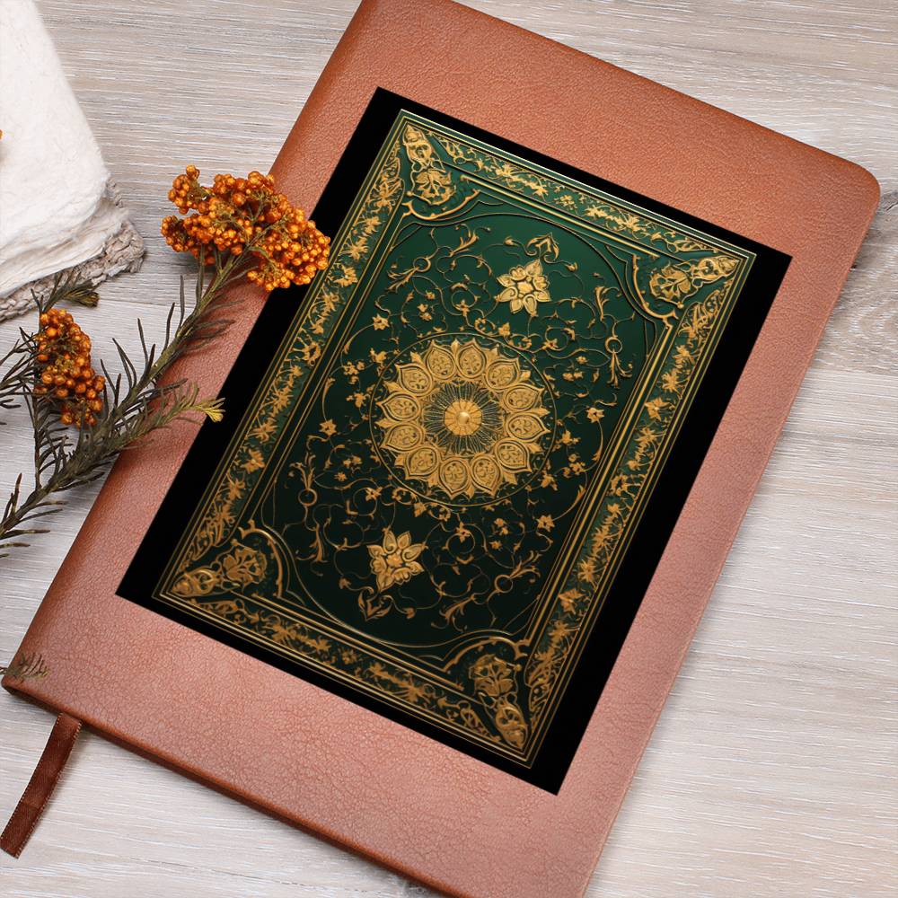 Ornate Gold Cover 096 - Vegan Leather Journal