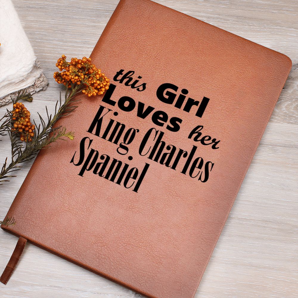King Charles Spaniel - Vegan Leather Journal